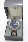 F Vintage Gents Seiko Kinetic 100m 5M62-0BF0Boxed Quartz Working Wristwatch
