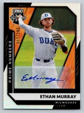 Ethan Murray 2021 Panini Elite Extra Edition Auto 9/180 Milwaukee Brewers #147