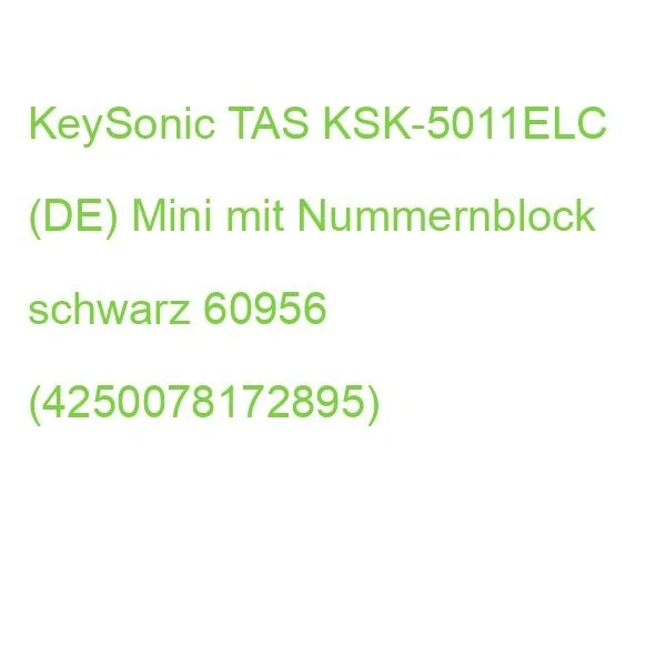 KeySonic TAS KSK-5011ELC (DE) Mini mit Nummernblock schwarz 60956 (4250078172895 - Bild 2 von 2