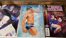 Nightwing #84 / 95 Swimsuit / Teen Titans #11 Raven Bombshells Variants NM- DC
