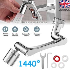 Faucet Water Aerator, 1440° Rotating Sink Extender Tap Nozzle for Saving Water