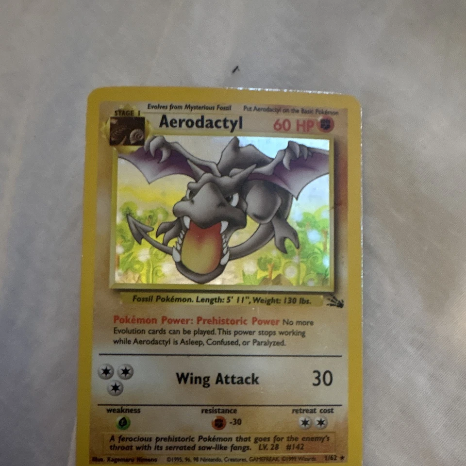 Aerodactyl 01/62 Prerelease Holo WotC Promo 1st Edition 1999 English