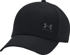 Under Armour ArmourVent Adjustable Running Cap Black Run Hat Mens Womens
