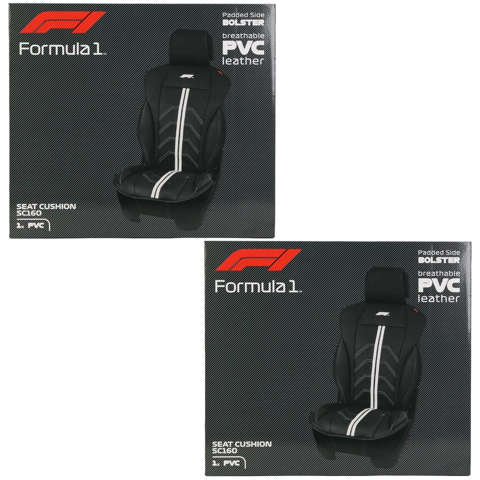 2x Formula 1 Auto Sitzauflage Sitzbezüge Schonbezüge Sitzmatte Autositze Vorne - Bild 4 von 4