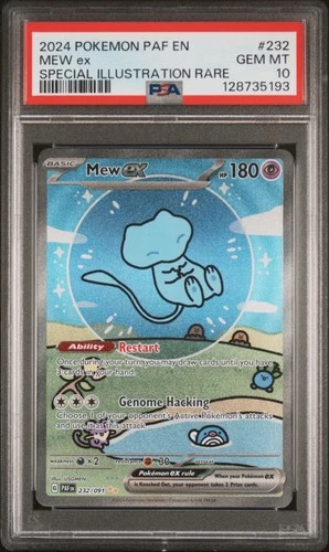2024 POKEMON PAF EN-PALDEAN FATES SPECIAL ILLUSTRATION RARE #232 MEW EX PSA 10