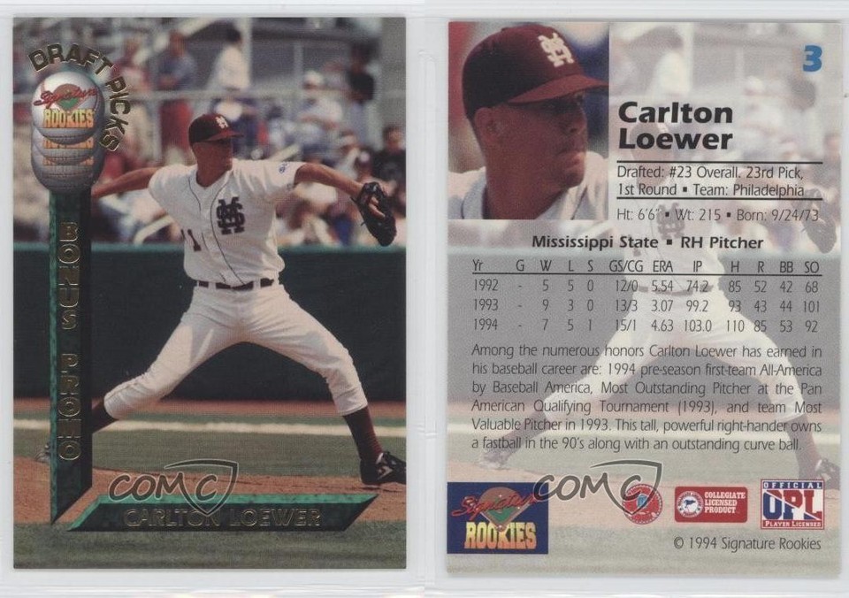 Consignment Draft 1994 Signature Rookies Draft Picks Bonus Promo Carlton Lord #3 0m6 | eBay