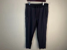 Lululemon Men's jet black jogger athletic Pants XL 30" inseam EUC