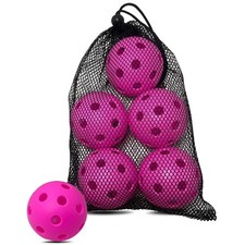 Pickleball Balls, 26 Holes Outdoor Pickleballs, High Elasticity Durable Pic...