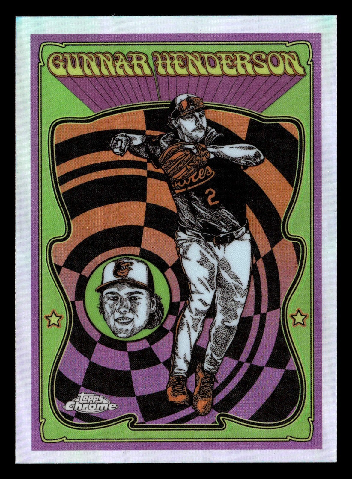 2025 Topps Chrome Gunnar Henderson Ultra Violet All Stars SP Orioles