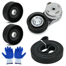 38382 Drive Belt Tensioner Pulley and Serpentine Belt Assembly Kit Fit for Do...