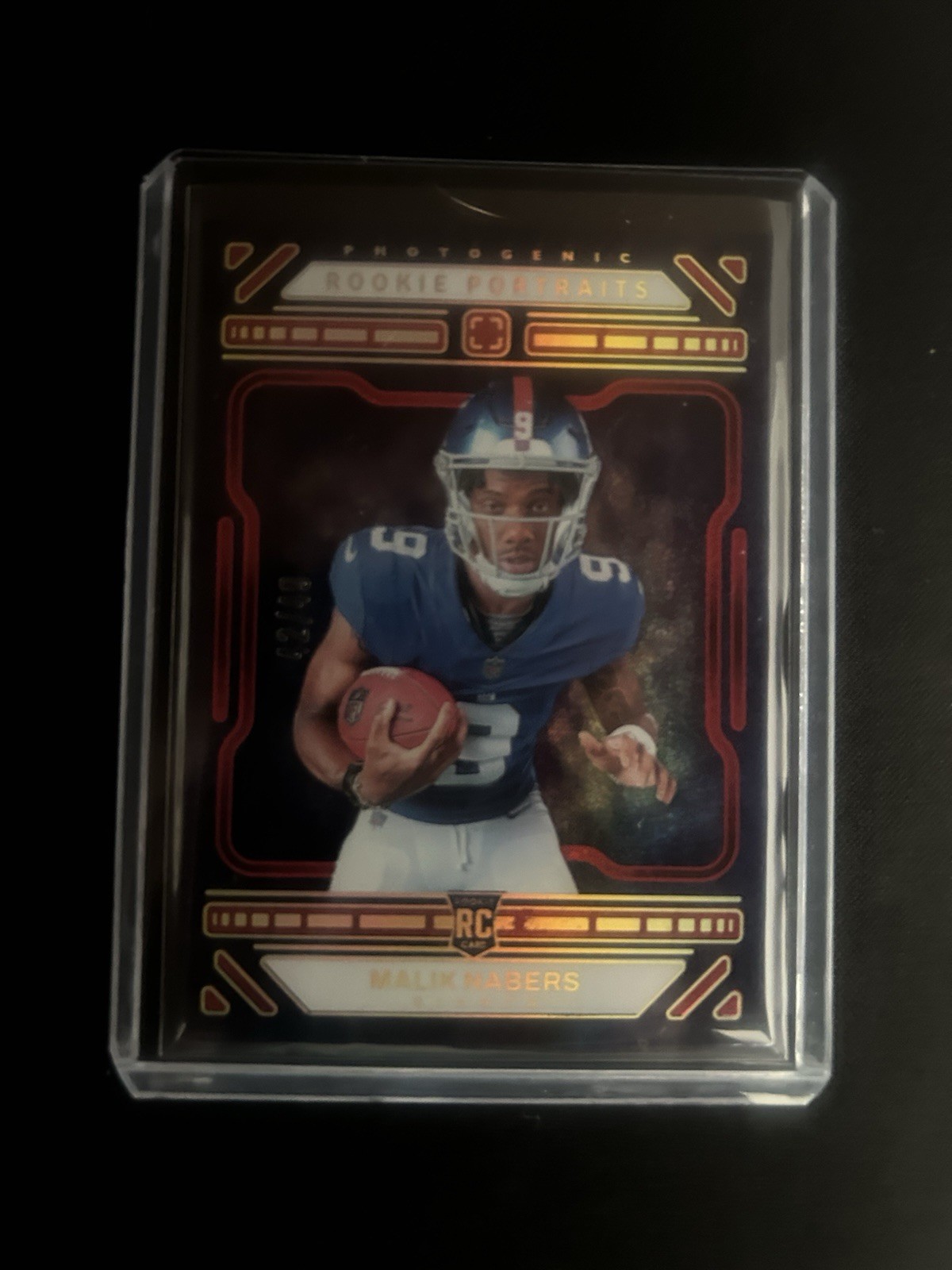 2024 Panini Photogenic - Rookie Portrait Malik Nabers #198 Red /49 (RC)