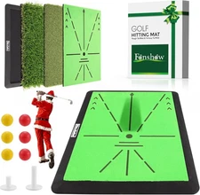 3-in-1 Golf Hitting Mat Portable Golf Pratice Mat with Longer Swing Path