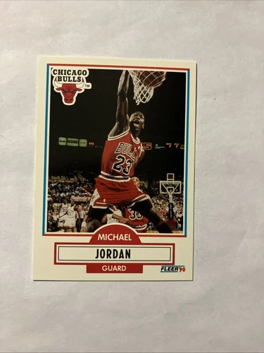 1990 Fleer Michael Jordan Basketball Card #26