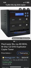 PlexCopier 1 to 1 Blu-ray Disk DVD CD Duplicator Copier Tower In Box