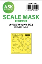 ASK ART SCALE KIT M72041 MASK A-4M SKYHAWK ONE-SIDED PAINTING FOR HOBBY2000/FUJI