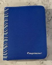Weight Watchers Blue Zip-Around Binder 11" X 9" WITH Note Pad