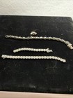 Vintage Lot Of Two .925 Tennis Bracelets Damaged/Broken ￼ — photo 2