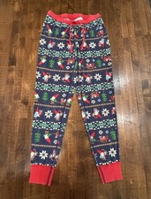 Hanna Andersson Women XS Gnome Sweet Gnome Long John Pajama Lounge Pants Holiday