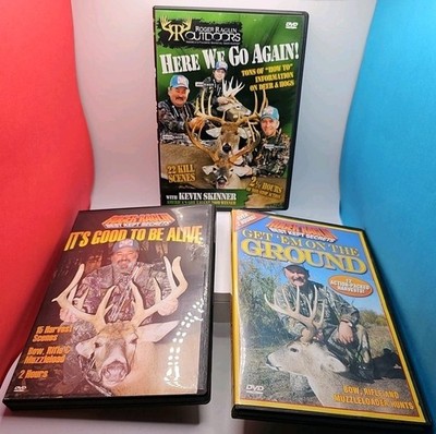 Three Roger Raglin Outdoors Hunting DVD's Best Kept Secrets Here We Go Again!