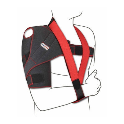 Tenortho Homerus Dynamic Right Adjustable Shoulder Brace Black