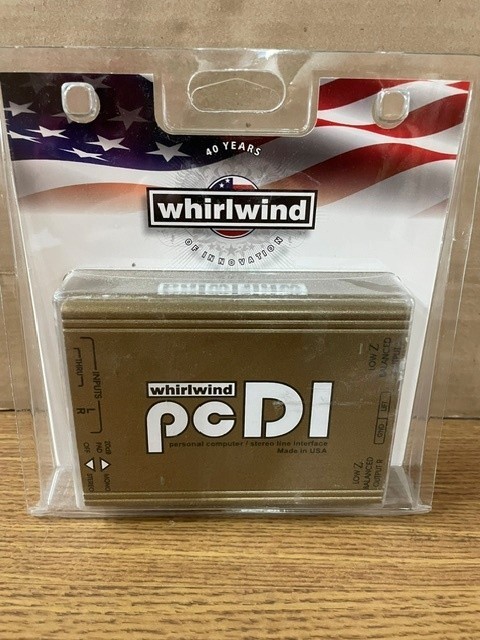 WHIRWIND PCDI DIRECT BOX PERSONAL COMPUTER STEREO LINE INTERFACE