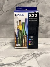 Epson Genuine 822 Black Cyan Magenta Yellow Cartridges T822120-BCS 2028 Sealed