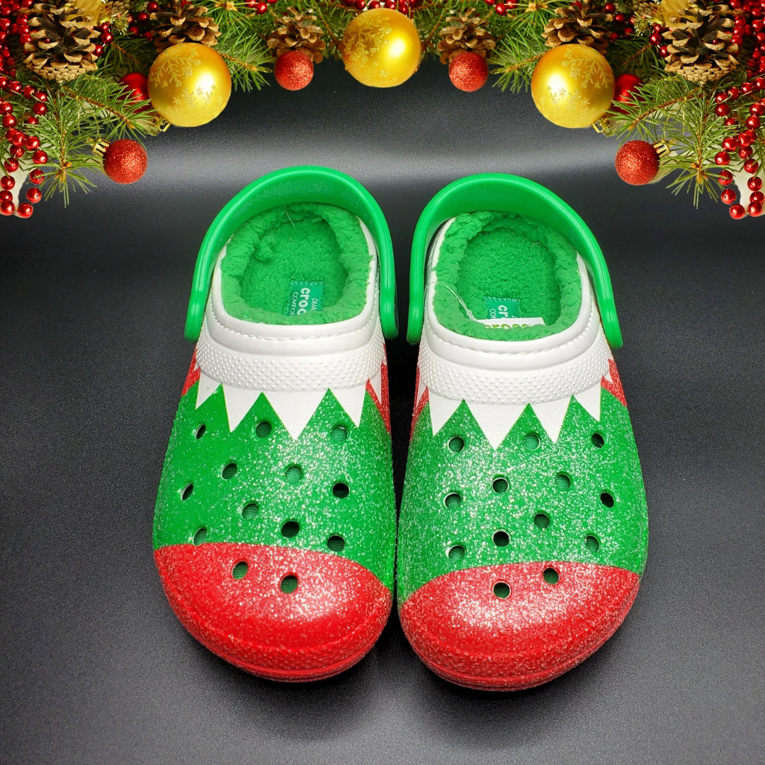 Unisex  Christmas funny character Lined Clogs, Fuzzy Clogs