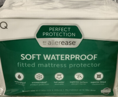  Allerease Perfect Protection Waterproof Mattress Protector (Queen)