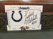 National Treasures Signature Patches Autograph Colts Lydell Mitchell 27/27  2008