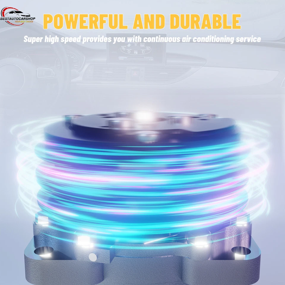 CO 11049C A/C Compressor with 6 Grooves for 2006-2010 BMW M5 M6 Base V10 5.0L - Image 4 of 4