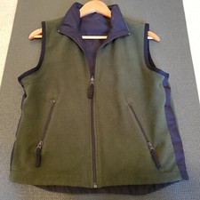 Vintage 90's Green/ Blue Zippered Gap Kids Reversible Fleece Vest Size Large