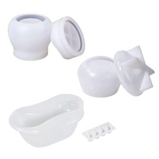 Storage Box Resin Mould with Lids Bathtub Silicone Mold Jewelry Jar Resin Mold