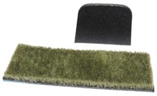 Archery 2PC Adhesive GREEN HAIR RUG LEATHER PLATE BOW ARROW REST Traditional