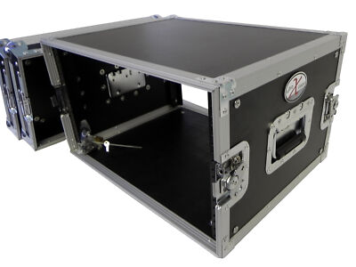 ProX X-8UE 8U Deluxe Effects Rack Case 14  Deep Rail to Rail 8 Space Front Load