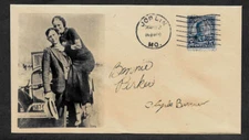 Bonnie & Clyde Collector's Envelope Original Period 1930s Stamp OP1199