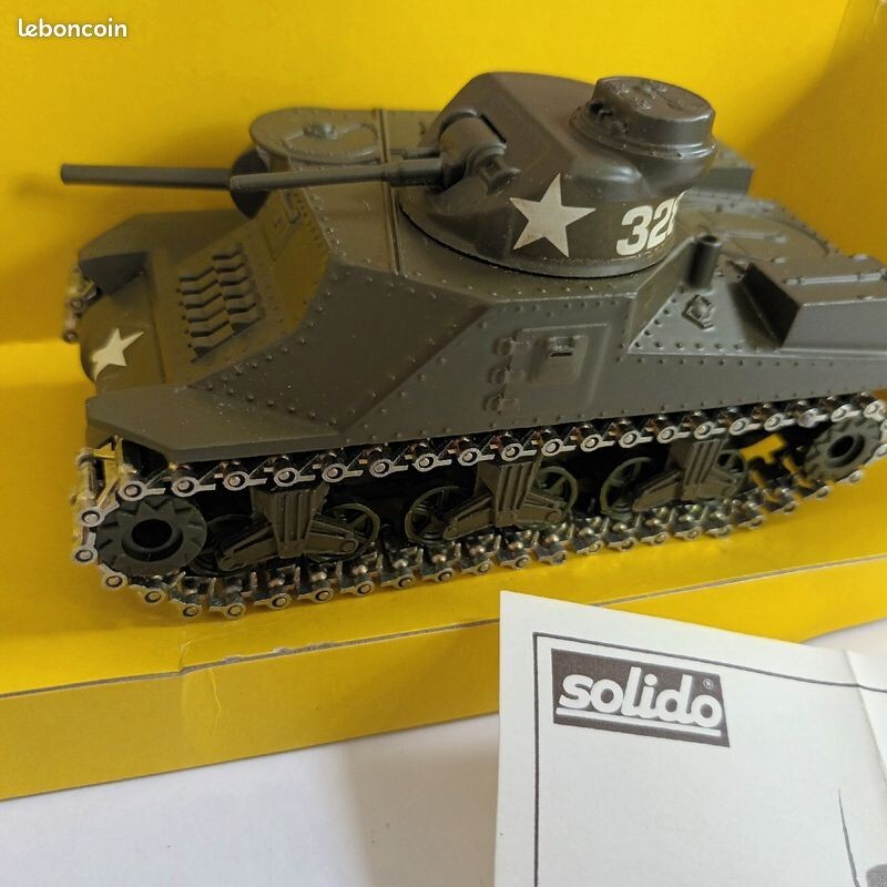 Le char américain M3 Général Lee vert en miniature Solido au 1/50e
