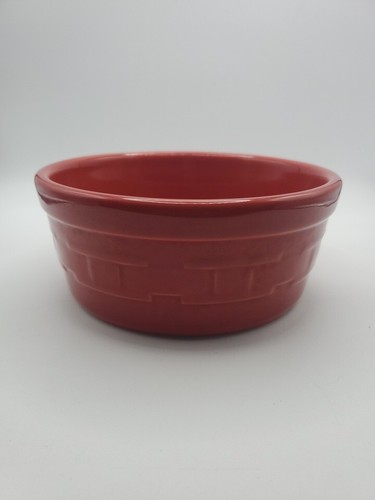 Longaberger Pottery Woven Traditions Paprika Red Crock Baking & Serving Dish - Picture 11 of 14