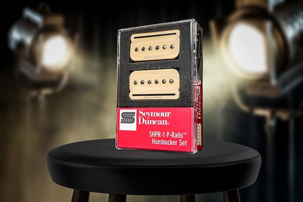 SEYMOUR DUNCAN P-Rails Pickup Set SHPR-1b Bridge & SHPR-1n Neck HOT Cream P-90