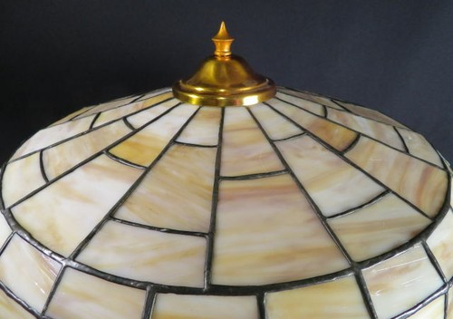 Circa 1900 Roses Stained Leaded Glass Early Elec Copper Base Table Lamp Antique - Picture 3 of 12