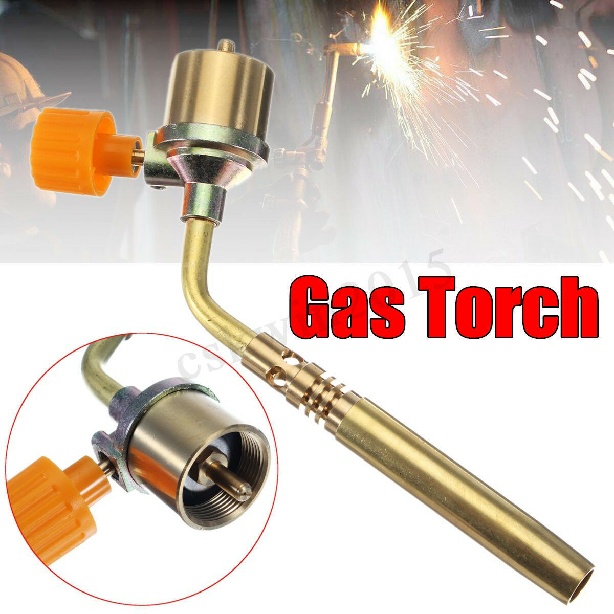  Mapp Gas Self Ignition Plumbing Turbo Torch Propane Soldering Brazing  h