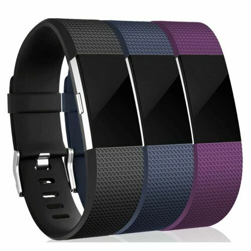 3 PACK Fitbit Charge 2 Replacement Bracelet Watch Band Heart Rate Fitness