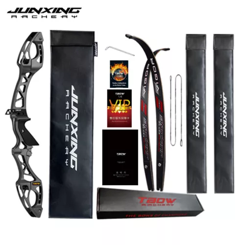 Elevador de arco recurvo 20-40 lb 25" interfaz F extremidades derribo tiro con arco deportes caza - Imagen 15 de 17
