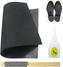 2.2mm Thick Shoe Rubber Sole Sheet Non Slip Soling Repair for Bottom of Shoes