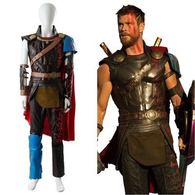 The Avengers Thor 3 Ragnarok Arena Gladiator Cosplay Costume Outfit Battle Suit