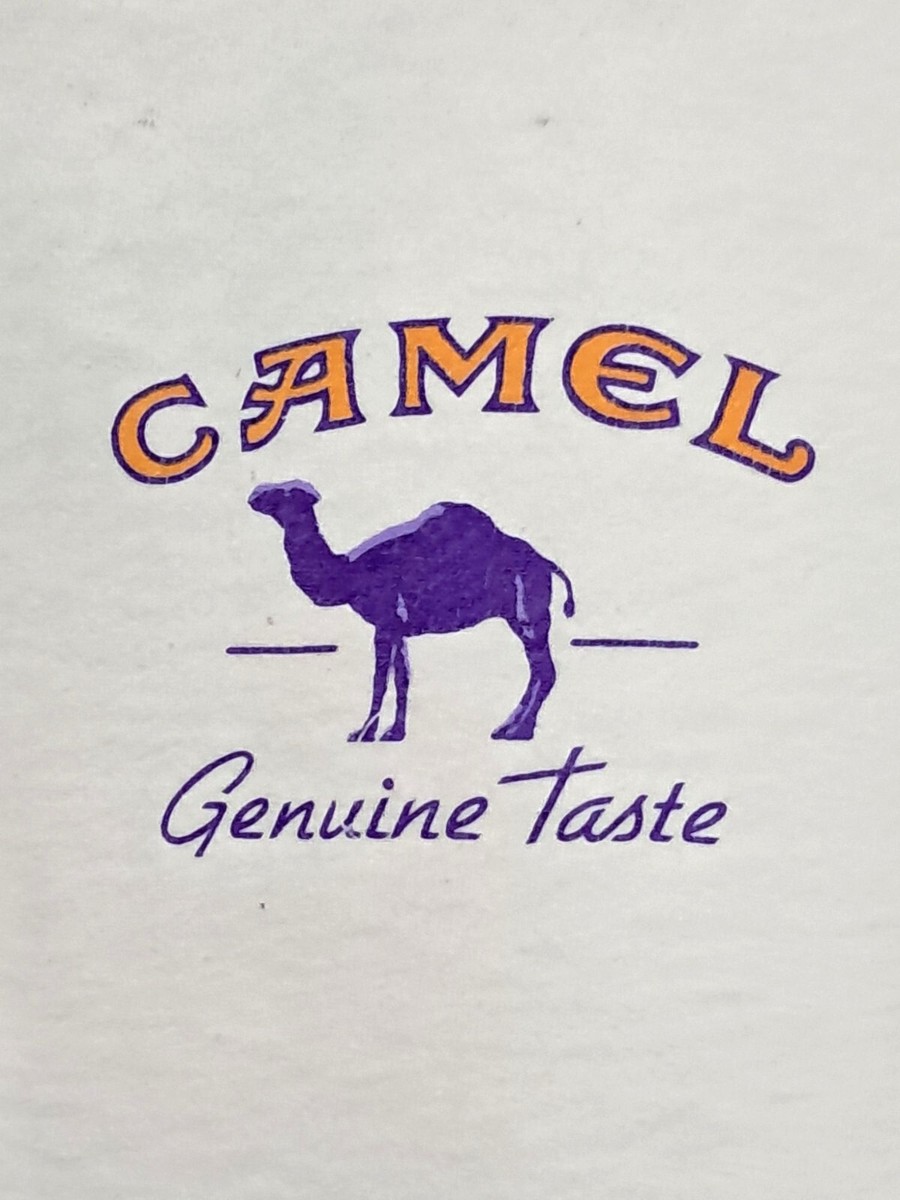 5WB671【90s】vintage CAMEL ロゴ　タバコ　タンクトップ Single Stitch Joe Camel Tank Top Adult XL Mens Womens Unisex