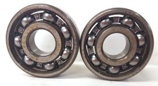 NSK DEEP GROOVE BALL BEARING, 6302, 15 X 42 X 13 MM, SINGLE ROW, OPEN, LOT OF 2