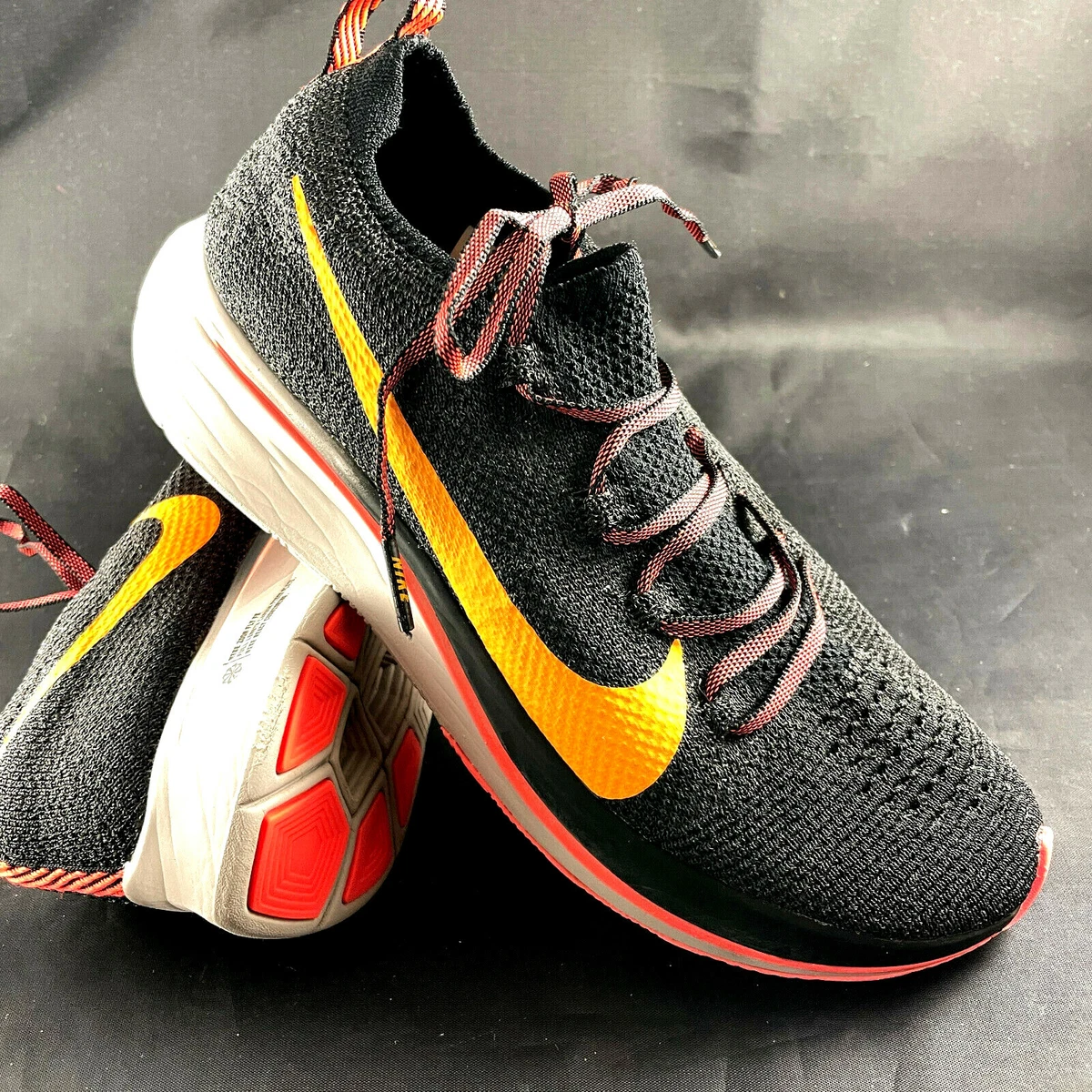 Grønthandler Flad enorm Women's Nike Zoom Fly FK FlyKnit Black Orange Peel Flash Crimson AR4562-068  7.5 | eBay