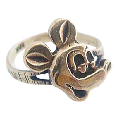 Vintage Mickey Mouse Ring 10K Gold Disney Memorabilia C1930-1940