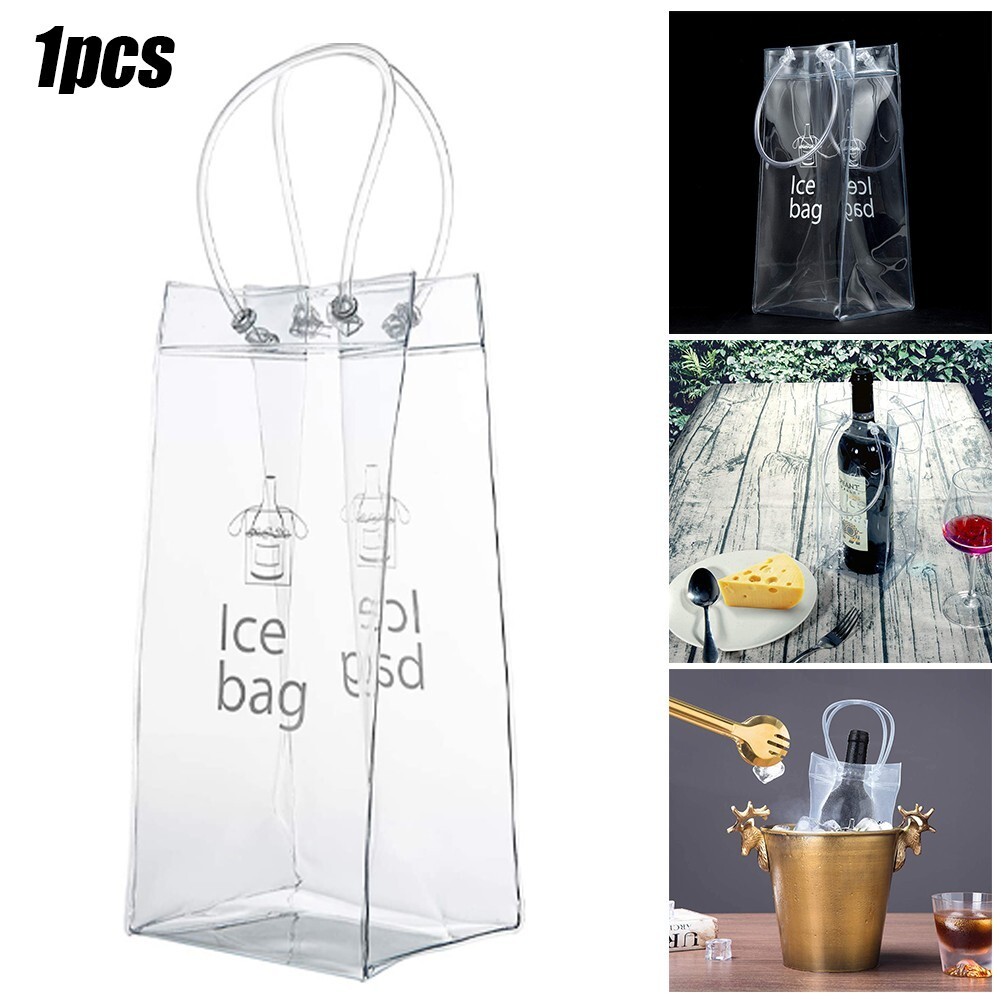Clear PVC Wine Cooler Bag Keep Your Wine Refreshingly Cool Anytime