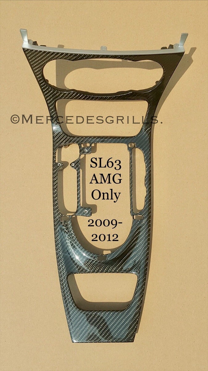 MERCEDES SL 63 R230 SL63 AMG CARBON FIBER 5 PIECE INTERIOR TRIM